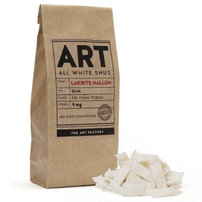 Art Lakrits Hallon Ecopack 9mg SLIM All White