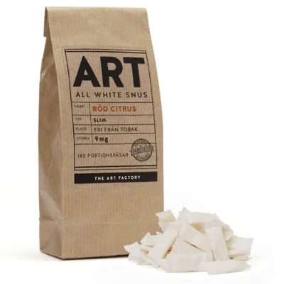Art Röd Citrus Ecopack 9mg SLIM All White