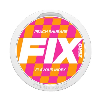 FIX Peach Rhubarb Zero Nikotinfritt Snus