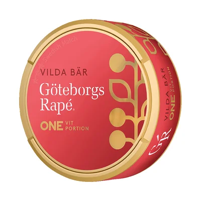 Göteborgs Rapé ONE Vilda Bär Vit Portion