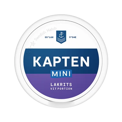 Kapten Lakrits Mini Vit