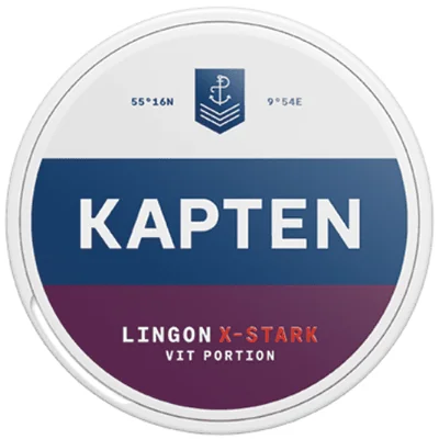 Kapten Lingon Extra Stark Vit Portionssnus