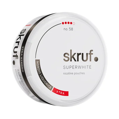 Skruf Superwhite No.58 Nordic Liquorice Xtra