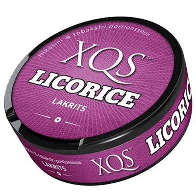 XQS Licorice Nikotinfritt Portionssnus