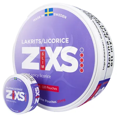 ZIXS Slim Lakrits Jumbo Can | 10 mg